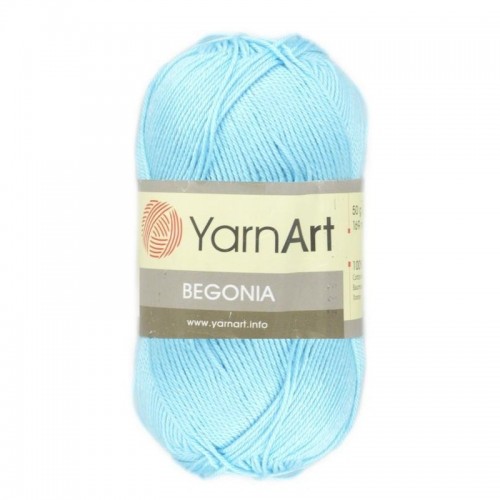 Пряжа Begonia YarnArt-Бегония.№5353, цв-голубая бирюза,50гр-169 м