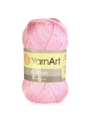 Пряжа Begonia YarnArt-Бегония.№6313, цв-розовый,50гр-169 м