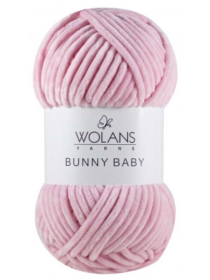 Плюшевая пряжа Wolans Bunny Baby,цв розовый,№05,100гр