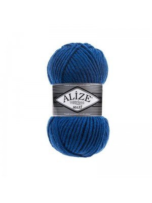 Пряжа Alize Superlana Maxi (Суперлана Макси)-100гр-100метров, №141,василёк Пряжа Alize Superlana Maxi (Суперлана Макси)-100гр-100метров, №141,василёк