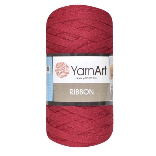 Пряжа Ribbon 250гр - 125м (винно-красный) YarnArt,№781
