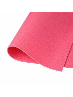 Корейский фетр,жесткий,тёмно-розовый.1,2 мм,размер 33*26см