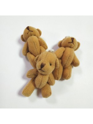 Игрушка для куклы-Мишка коричневый, 6см. цена за 1 шт