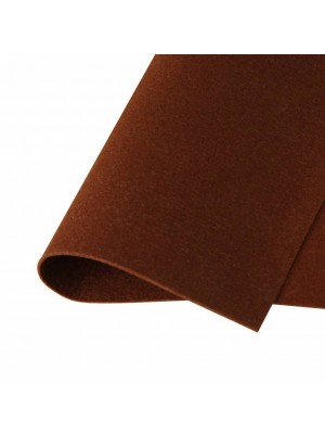 Корейский фетр,жесткий,коричневый.1,2 мм,размер 33*26см