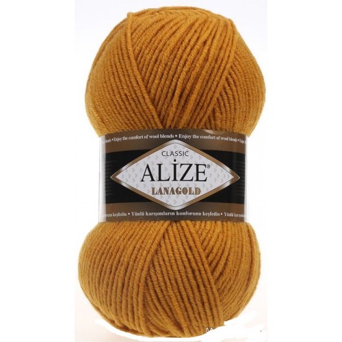 Пряжа Alize-Ланаголд (Lanagold) цв- 645 горчичный
