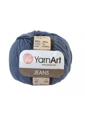  Пряжа  YarnArt "Jeans Джинс"цв. 68, джинс