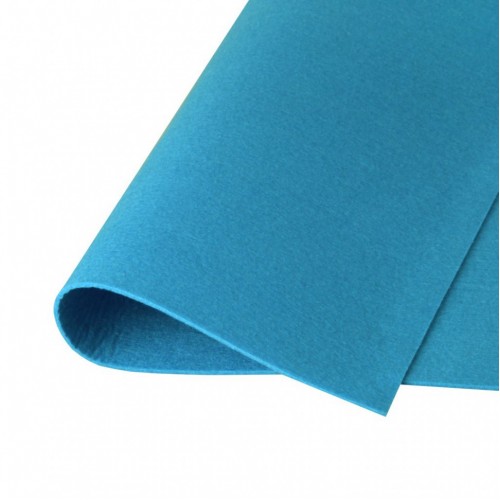 Корейский фетр,жесткий,темно-голубой.1,2 мм,размер 33*26см