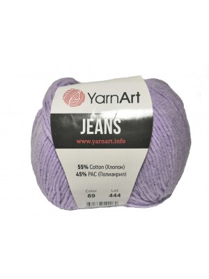  Пряжа  YarnArt "Jeans Джинс"цв. 89, сиреневый