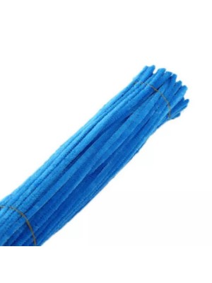 Синельная проволока(шенил)светло-синий,цена за 10 шт