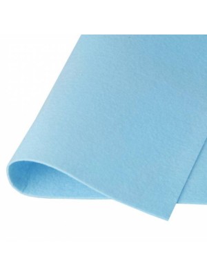 Корейский фетр,жесткий,голубой.1,2 мм,размер 33*26см