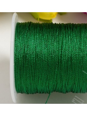 Металлизированная нить, зеленый,1мм,Цена за 1 метр