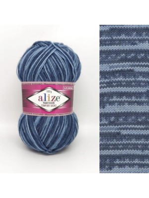 Пряжа ALIZE Superwash comfort socks 100гр 420м. цв-7677