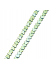 Бусины гематитовые, сердечки, 6 мм (10шт),цв- зеленый