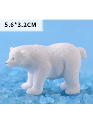 Медведь белый-мини-№4 ,миниатюра,цена за 1 шт