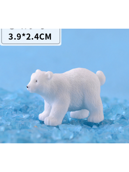 Медвеженок белый-мини-№6 ,миниатюра,цена за 1 шт