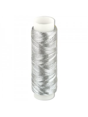 Металлизированная нить. 100% полиэстер-100 м,цв-серебро