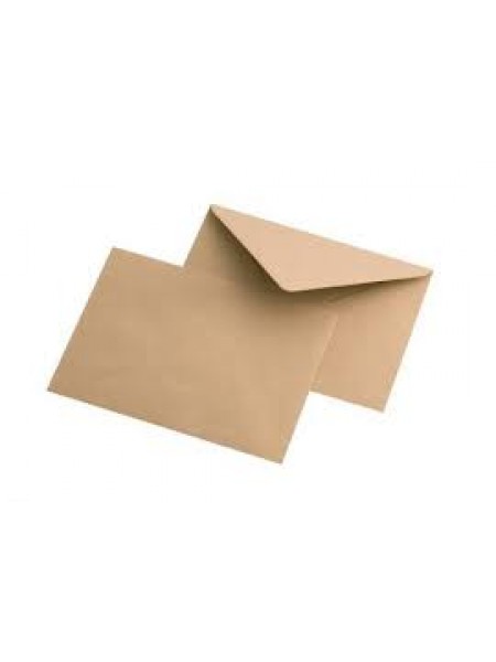 Крафт-конверт ,цв-коричневый , С-6, 114х162 мм,цена за 1 шт