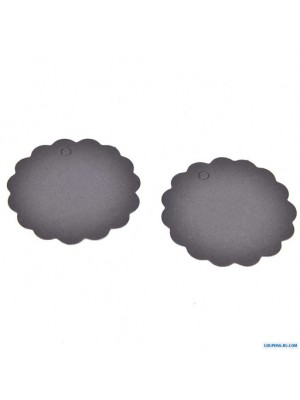 Набор черных круглых(волна)тэгов 50 мм,цена за 10шт