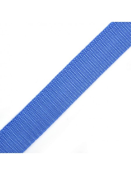 Стропа-ременная лента, 25 мм,цв-голубой,плетение ёлочка.цена за 1 м