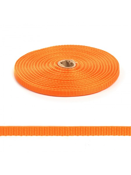 Стропа-ременная лента, 10мм,цв-оранжевый,цена за 1 м
