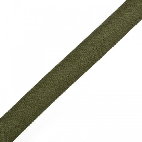 Лента хлопковая( киперная,хаки зелёная ),20мм,цена за 1 метр