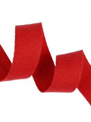 Лента хлопковая( киперная цв-красный),10мм,цена за 1 метр
