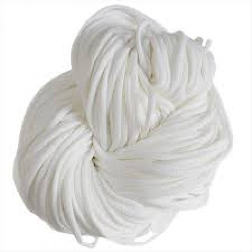 Полиэфирный шнур для вязания,4мм,цв.белый,100м