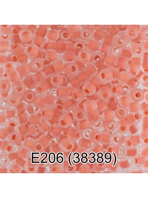 Чешский бисер E206-38389- 10/0 ,5 гр,цв-оранжевый мат