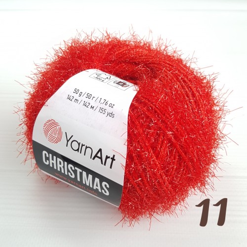 YarnArt Christmas Кристмас, 11-0582. цв-красный