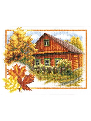 Набор для вышивки крестом Panna ПС-0314 Осень в деревне