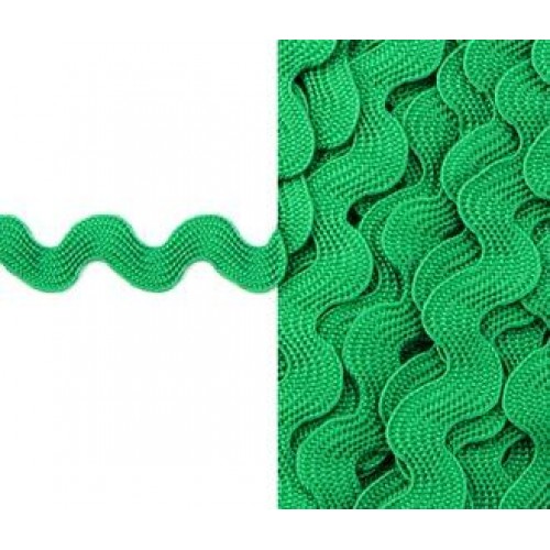 Лента декоративная "зиг-заг",цв-зелёный,5мм-цена за 1 метр