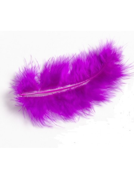 Перья декоративные,цв-фиолетовый(14).размер 10-13 см,цена за 30 шт