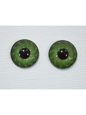 Глаза круглые ,клеевые ,зелёные, 6 мм, цена за пару
