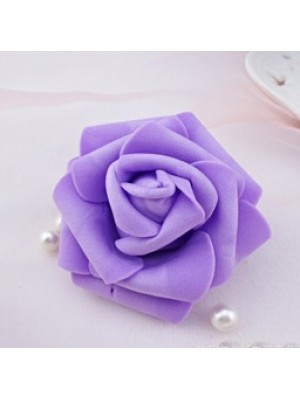 Роза из фоамирана 6-7см,-цв-фиолетовый