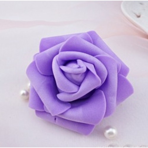 Роза из фоамирана 6-7см,-цв-фиолетовый