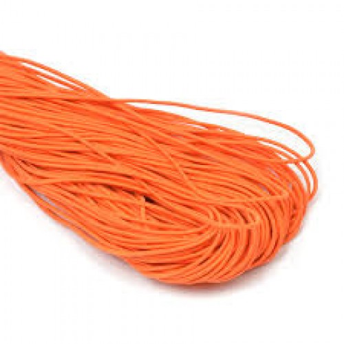 Резинка шляпная, 2мм,оранжевая,цена за 1 метр