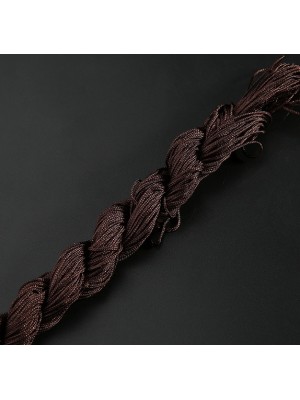 Шнур нейлоновый 1мм,темно-коричневый.Цена-за 20 метров
