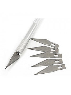 Нож для художественных работ со сменными лезвиями-скальпель
