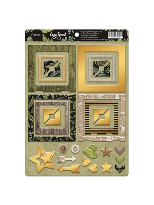 Рамочки из чипборда с золотым фольгированием Cozy Forest,, 30эл. от Scrapmir 