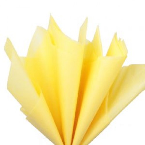 Папиросная бумага тишью,жёлтая,цена за 10 листов