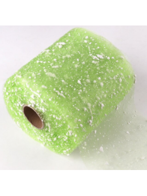 Сетка-снег, цвет св-зелёный,15 см,цена за 1 м