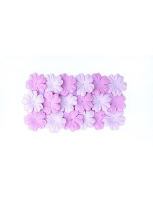  Набор цветков из шелковичной бумаги,цв-светло-розовый/розовый, 2 вида,упак./20 шт. 