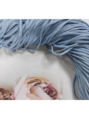 Полиэфирный шнур для вязания,4мм,цв-голубой,100м