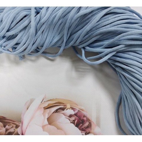 Полиэфирный шнур для вязания,4мм,цв-голубой,100м