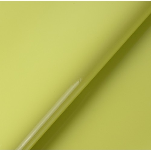 Искусственный лакированный кожзам, цв-желто-зелёный, 23*32 см