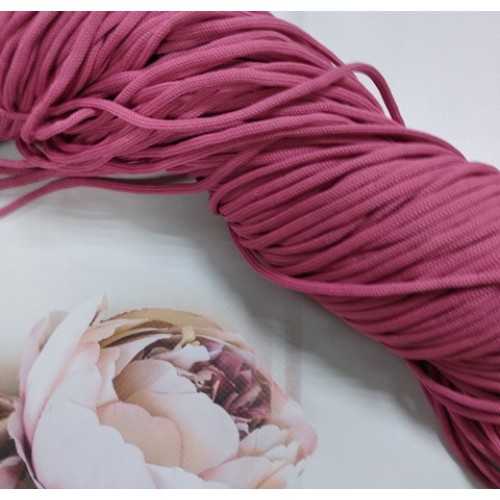 Полиэфирный шнур для вязания,4мм,цв-тёмно-розовый,100м