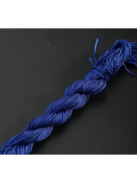 Шнур нейлоновый 1мм,темно-синий.Цена-за 20 метров