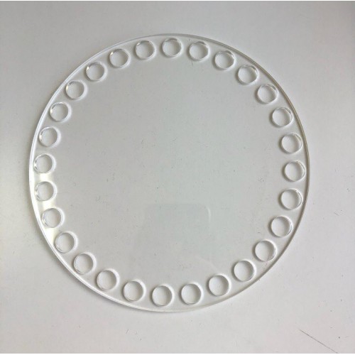 Донышко,оргстекло,в двусторонней пленке,круглое, D-10 см