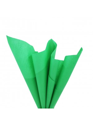 Папиросная бумага тишью,зелёная,цена за 10 листов