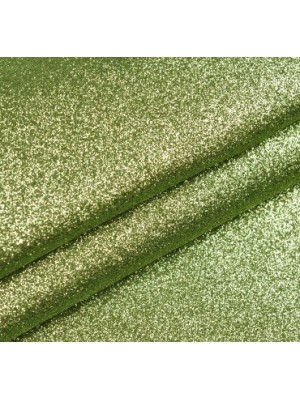 Искусственная кожа с глиттером (глиттерный кожзам),цв-св-зелёный,22*35см